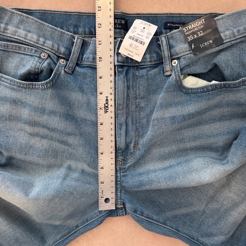 J. Crew Factory Straight-fit jean in signature flex • size 35x32 • NWT • AZ852 - Picture 6 of 7